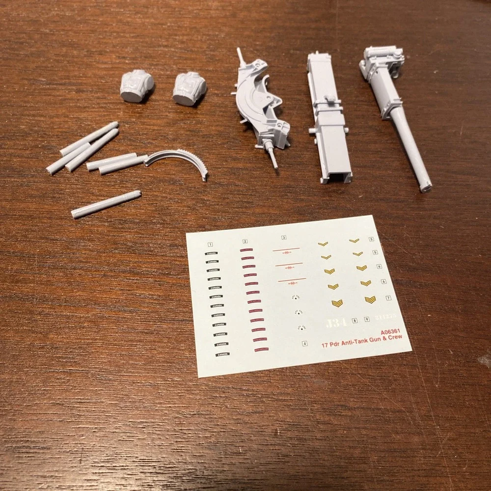 Airfix 17 Pounder‎ Anti-Tank Gun And Crew 1:32 Scale Plastic Model Kit A06361 - Picture 9 of 9